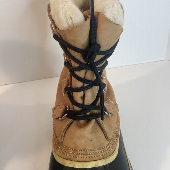 Sorel Men’s Caribou Classic Waterproof Leather Rubber Winter Snow Boot Size 10 - Picture 5 of 16